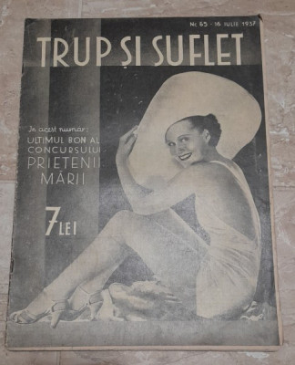 Revista Trup si Suflet nr.65/1937 foto