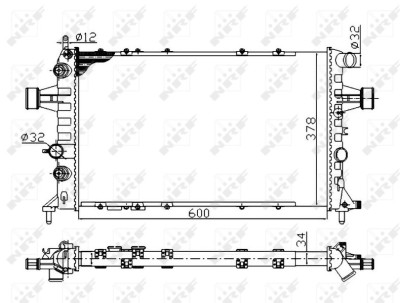 NRF 58178A Economy Class Radiator, racire motor foto