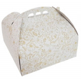 Cumpara ieftin Set 25 Cutii Tort, 33x33 cm, Carton Duplex, Model Floral CT9, Ambalaj Cofetarie si Patiserie, Ambalaje Torturi si Prajituri, Set Cutii Carton pentru T, Oem