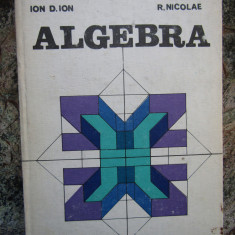 ALGEBRA de ION D. ION SI R. NICOLAE 1981