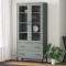 vidaXL Bibliotecă cu picioare metalice OSLO, gri, 85x35x172,5 cm lemn 350992