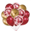 Set Baloane Petrecere, Metalizate, Multicolor, 30cm, 12 Bucăți, Confetti, Oem