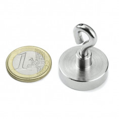 Magnet neodim oala Ø25 mm, cu inel, putere 18 kg