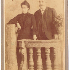 3565 - BUCURESTI, Family, Romania ( 17/11 cm ) - CDV - old real Photo