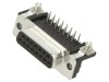 Conector D-Sub 15-Pin Mamă 90&deg; THT UNC 4-40, TE Connectivity