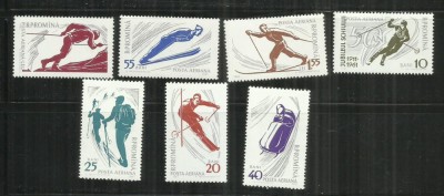 ROMANIA 1961 - SPORTURI DE MUNTE, DANTELAT, MNH - LP 514 foto