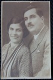 Fotografie tip Carte Postala, Barbar si femeie, perioada interbelica
