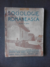 SOCIOLOGIE ROMANEASCA NR. 10-12/1938 - DIRECTOR D. GUSTI foto