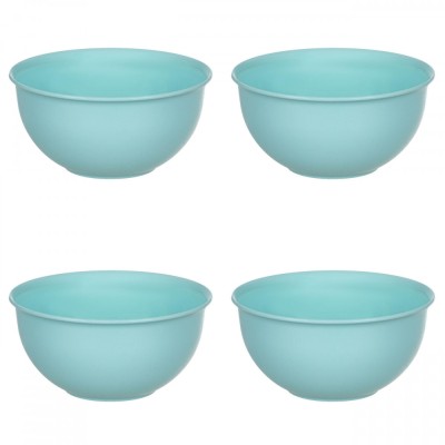 Set boluri, 4 piese, 500 ml, Plastic, Verde Menta foto