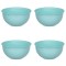 Set boluri, 4 piese, 500 ml, Plastic, Verde Menta