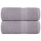 VidaXL Prosoape pentru oaspeți 2 buc Gri 30x50 cm 360 g/m&sup2; 100% bumbac