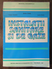 INSTALATII SANITARE SI DE GAZE-TRAIAN CRUCERU,STEFAN VINTILA foto