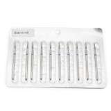 Set de 5 unități: Capăt de freză de diamant pentru cuticule, ac, br&acirc;u albastru, 858/014B
