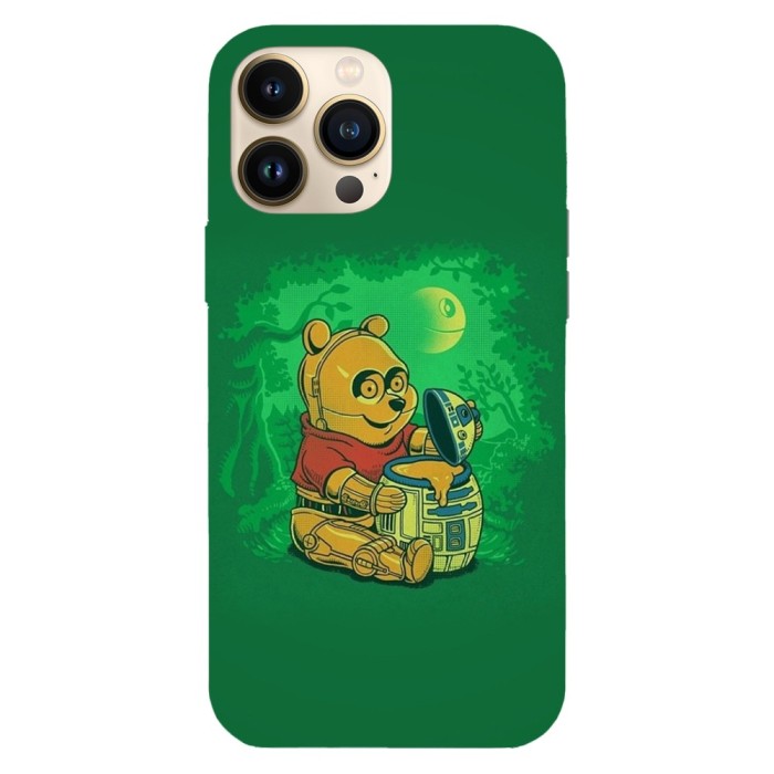 Husa compatibila cu Apple iPhone 14 Plus, Viceversa, model Winnie the Pooh Star wars edition, Silicon, TPU