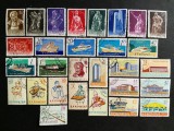 Lot Filatelic Rom&acirc;nesc Variat &ndash; Sculptură Rom&acirc;nească, Maritim/Navigație, Instrumente Muzicale Populare &amp; Construcții Noi / Poșta Rom&acirc;nă (1961) - A583