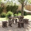 Gossi set mobilier de gradina, 5 piese, lemn masiv de brad