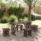 Gossi set mobilier de gradina, 5 piese, lemn masiv de brad