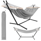 Hamac de gradina dublu cu cadru metalic 200x150 cm Gardlov