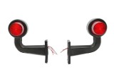 Set Lampi Laterale Gabarit LED - Rosu 160 mm 12V-24V
