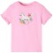 Tricou pentru copii cu m&acirc;neci scurte, roz aprins 116 10681
