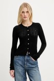 Tommy Jeans cardigan culoarea negru, light, DW0DW20966