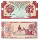 UZBEKISTAN 3 sum 1994 UNC!!!