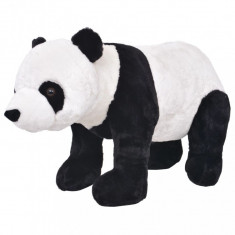 Jucarie de plus urs panda in picioare, negru si alb, XXL foto