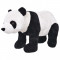 Jucarie de plus urs panda in picioare, negru si alb, XXL