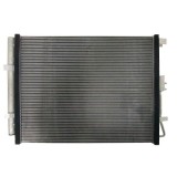 Condensator climatizare Kia Soul (PS), 08.2016-2019, motor 1.6 T-GDI, 150 kw benzina, cutie automata, full aluminiu brazat, 521 (483)x395x16 mm, cu u