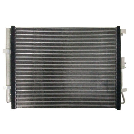 Condensator climatizare Kia Soul (PS), 08.2016-2019, motor 1.6 T-GDI, 150 kw benzina, cutie automata, full aluminiu brazat, 521 (483)x395x16 mm, cu u