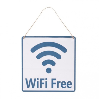 Indicator din tabla pentru avertizare WiFi Free, Multicolor foto
