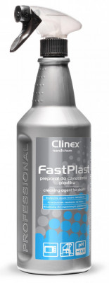 Clinex Fastplast, 1 Litru, Cu Pulverizator, Solutie Pentru Curatare Suprafete Din Plastic foto