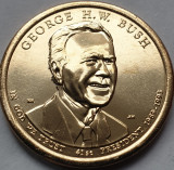 1 Dollar 2020 USA, George H.W Bush, 41th President, unc, litera D, America de Nord