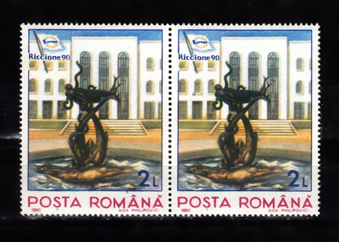 A11 TX9 13 - 1990 - Targul filatelic international - Riccione - perechi de doua