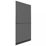VidaXL Plasă insecte cu balamale pentru uși, antracit, 100 x 215 cm