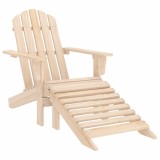 Cumpara ieftin Scaun de gradina Adirondack cu lemn masiv de brad ottoman