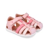 Sandale din piele pentru copii garvalin 252332, roz (marime: 23)