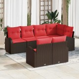 vidaXL Set de canapele pentru grădină Maro poliratan 3346084
