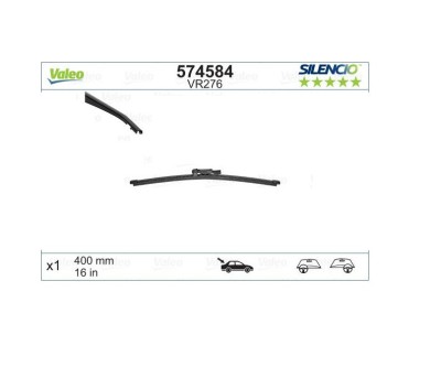 Lamela stergator Silencio Opel Combo, 11.2011- Cu Haion, Fiat Doblo (152/263), 01.2010-; Doblo (263), 01.2015-; Porsche Macan (95b), 01.2014-; Paname foto