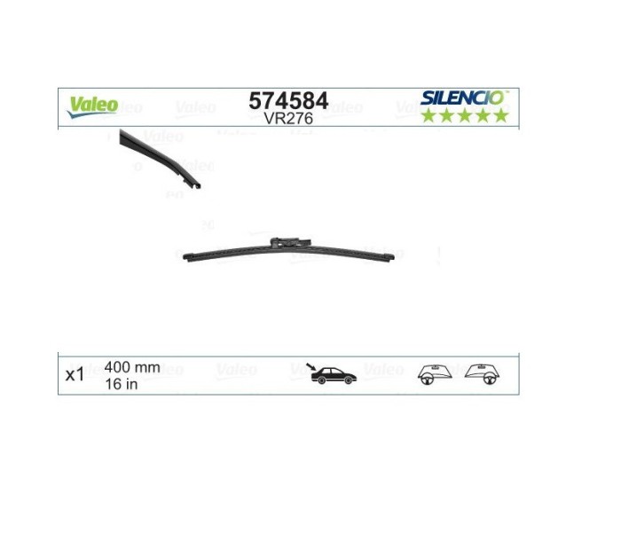 Lamela stergator Silencio Opel Combo, 11.2011- Cu Haion, Fiat Doblo (152/263), 01.2010-; Doblo (263), 01.2015-; Porsche Macan (95b), 01.2014-; Paname