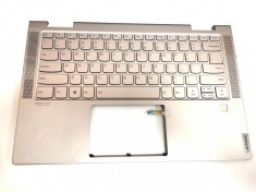 Carcasa superioara palmrest cu tastatura Laptop, Lenovo, Yoga C740-14, C740-14IML, 5cb0u43965 foto