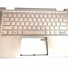 Carcasa superioara cu tastatura palmrest Laptop, Lenovo, Yoga C740-14IML Type 81TC, 5CB0U43983, AM1FG000110, auriu