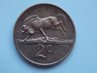 2 CENTS 1968 AFRICA DE SUD-COMEMORATIVA foto