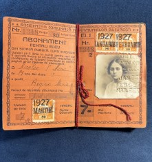 Abonament STB din 1927 foto