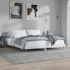 Cadru de pat, alb extralucios, 180x200 cm, lemn prelucrat, vidaXL