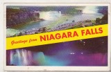 Bnk cp Canada - cascada Niagara - circulata spre Romania 1962, Printata