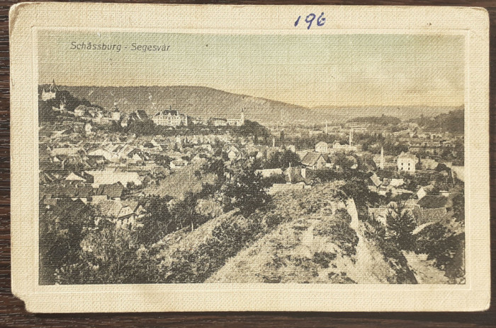(185) CARTE POSTALA ROMANIA - SEGESVAR, SCHASSBURG, SIGHISOARA - 1910