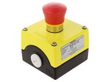 Casetă de comandă cu 1 buton cap ciupercă IP67