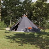 vidaXL Cort de familie tipi gri și portocaliu 12 persoane impermeabil
