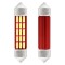 Set 2 becuri auto AMIO LED , C5W SV8.5-8, 20 SMD 4014, 2.2W, 41mm, Canbus, 12-24V, leduri alb sofit Festoon